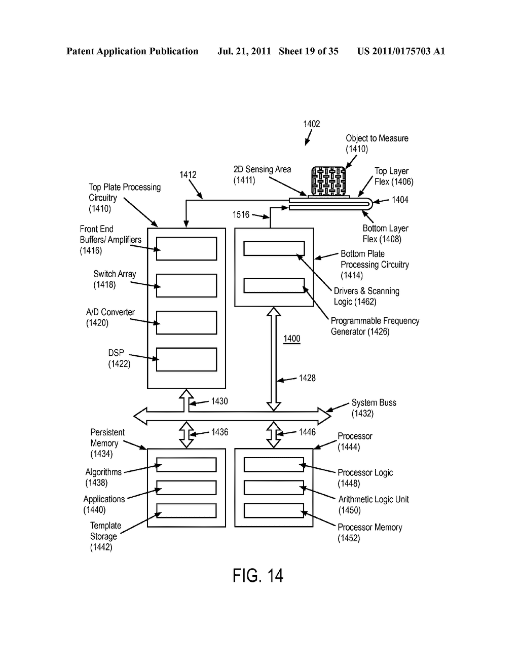 Electronic Imager Using an Impedance Sensor Grid Array Mounted on or about     a Switch and Method of Making - diagram, schematic, and image 20