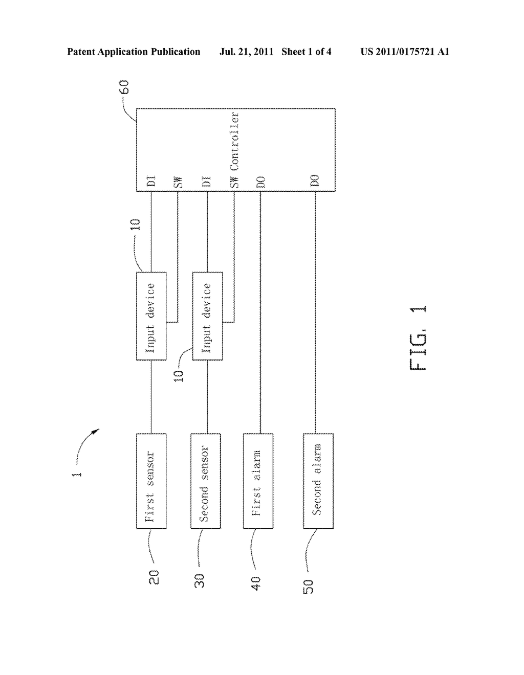 MONITORING SYSTEM AND INPUT DEVICE THEREOF - diagram, schematic, and image 02