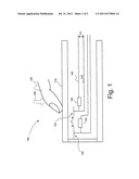 TOUCH SENSING DEVICE, TOUCH SCREEN DEVICE COMPRISING THE TOUCH SENSING     DEVICE, MOBILE DEVICE, METHOD FOR SENSING A TOUCH AND METHOD FOR     MANUFACTURING A TOUCH SENSING DEVICE diagram and image