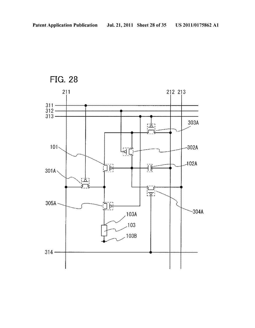 DISPLAY DEVICE INCLUDING LIGHT EMITTING ELEMENT - diagram, schematic, and image 29