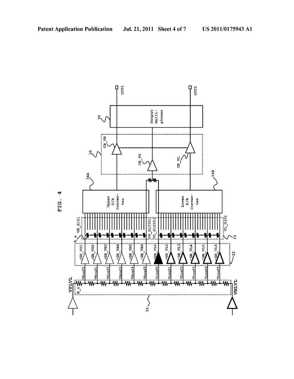 Gamma Voltage Output Circuit of Source Driver - diagram, schematic, and image 05