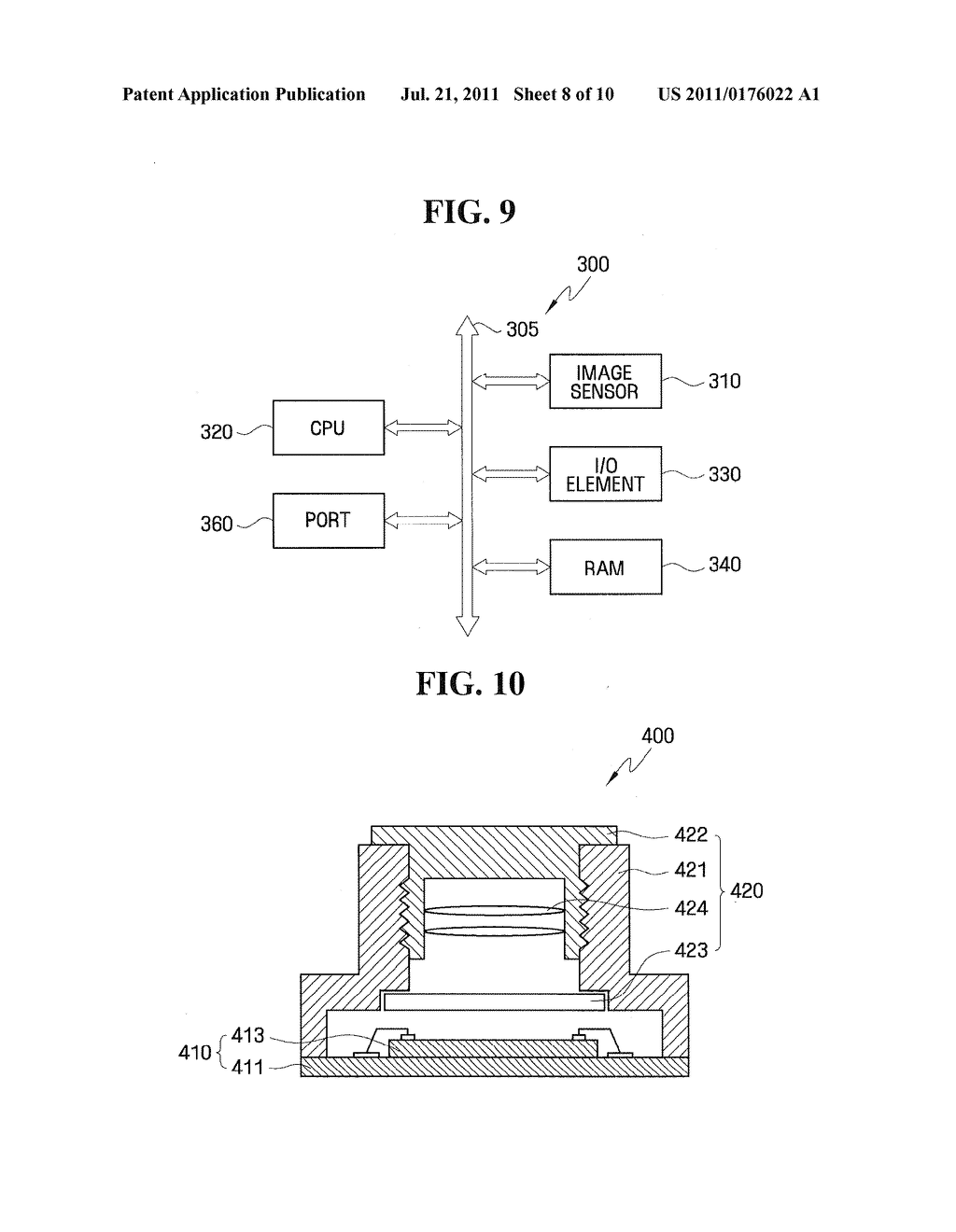 Image Sensor Devices Having Peripheral Circuits Therein that Use Light     Guide Materials as Electrical Insulators - diagram, schematic, and image 09