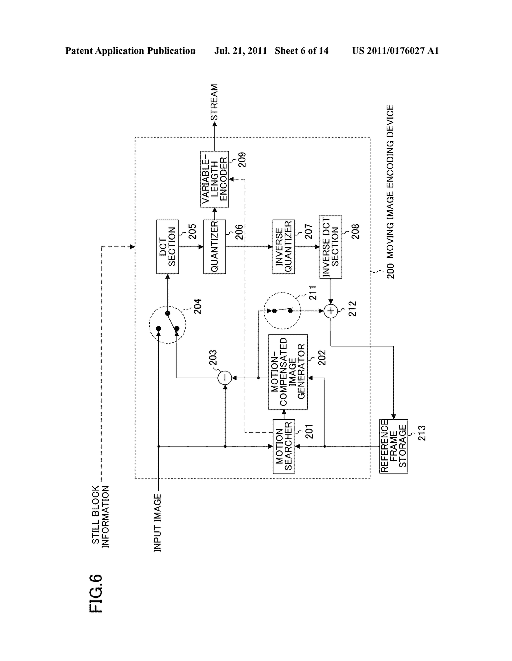 METHOD AND DEVICE FOR COMPRESSING MOVING IMAGE - diagram, schematic, and image 07