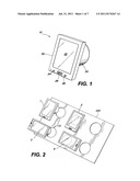 Avionics instrument and mounting bracket diagram and image