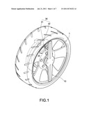 AUTOMOBILE WHEEL RIM LIGHT DECORATION DEVICE WITH ADJUSTABLE SENSING     INTERVAL diagram and image