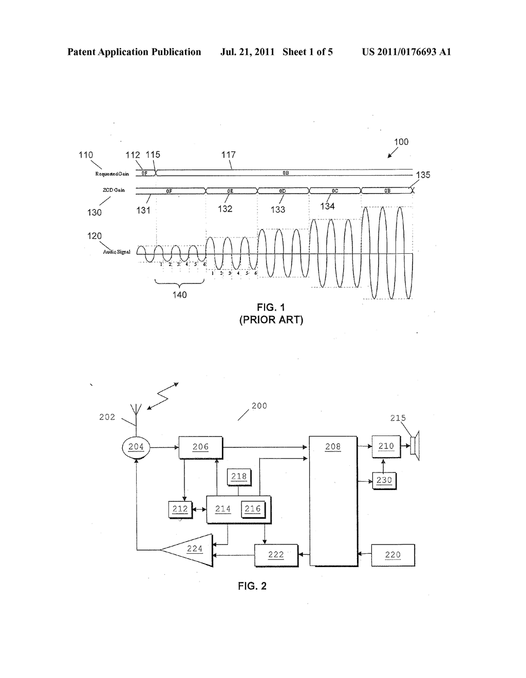 ELECTRONIC DEVICE AND INTEGRATED CIRCUIT COMPRISING A GAIN CONTROL MODULE     AND METHOD THEREFOR - diagram, schematic, and image 02