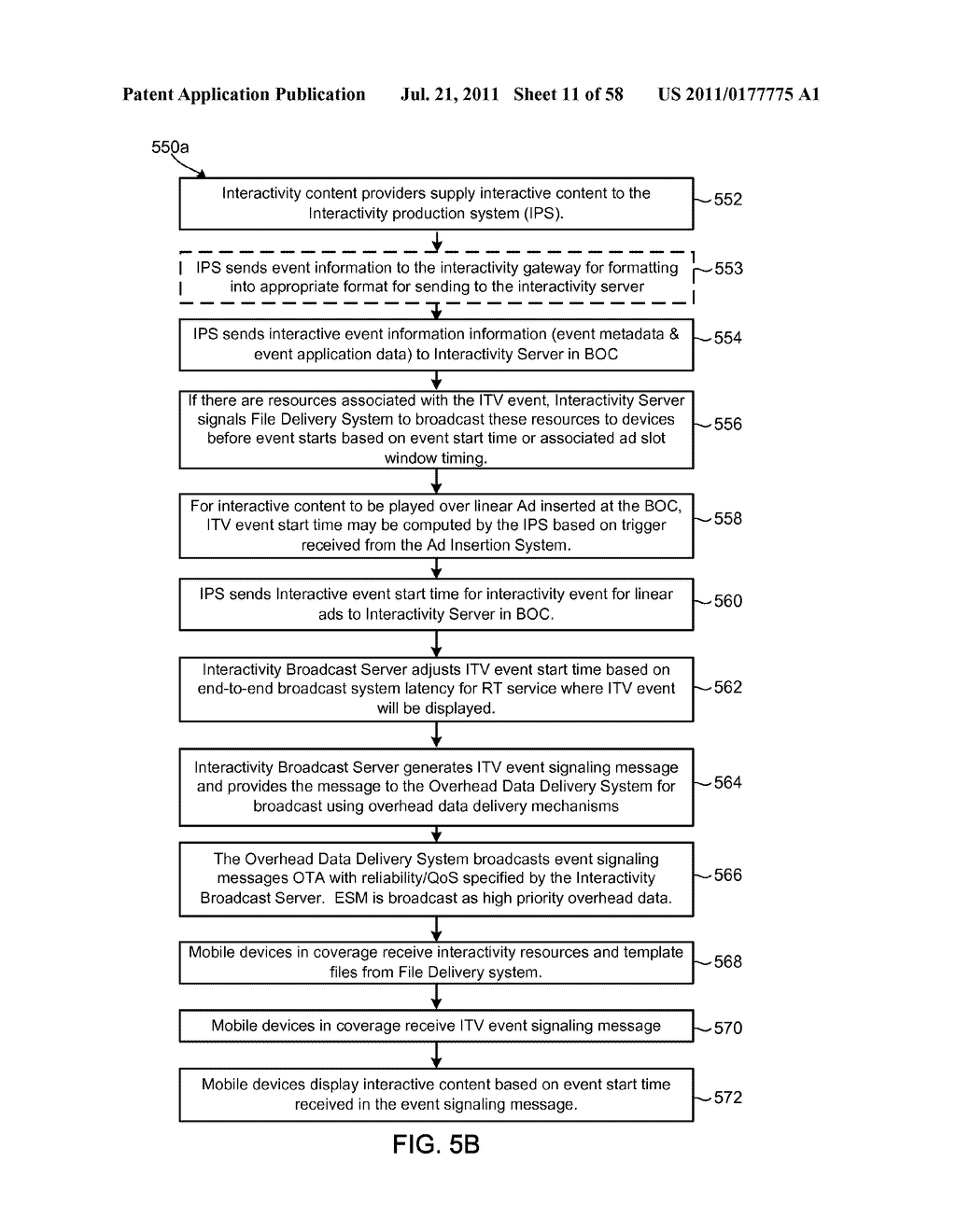 SIGNALING MECHANISMS, TEMPLATES AND SYSTEMS FOR CREATION AND DELIVERY OF     INTERACTIVITY EVENTS ON MOBILE DEVICES IN A MOBILE BROADCAST     COMMUNICATION SYSTEM - diagram, schematic, and image 12