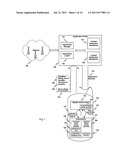 Card device for loading applications to a mobile device diagram and image