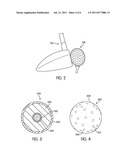 Golf Ball With Reduced Flight Path Length diagram and image