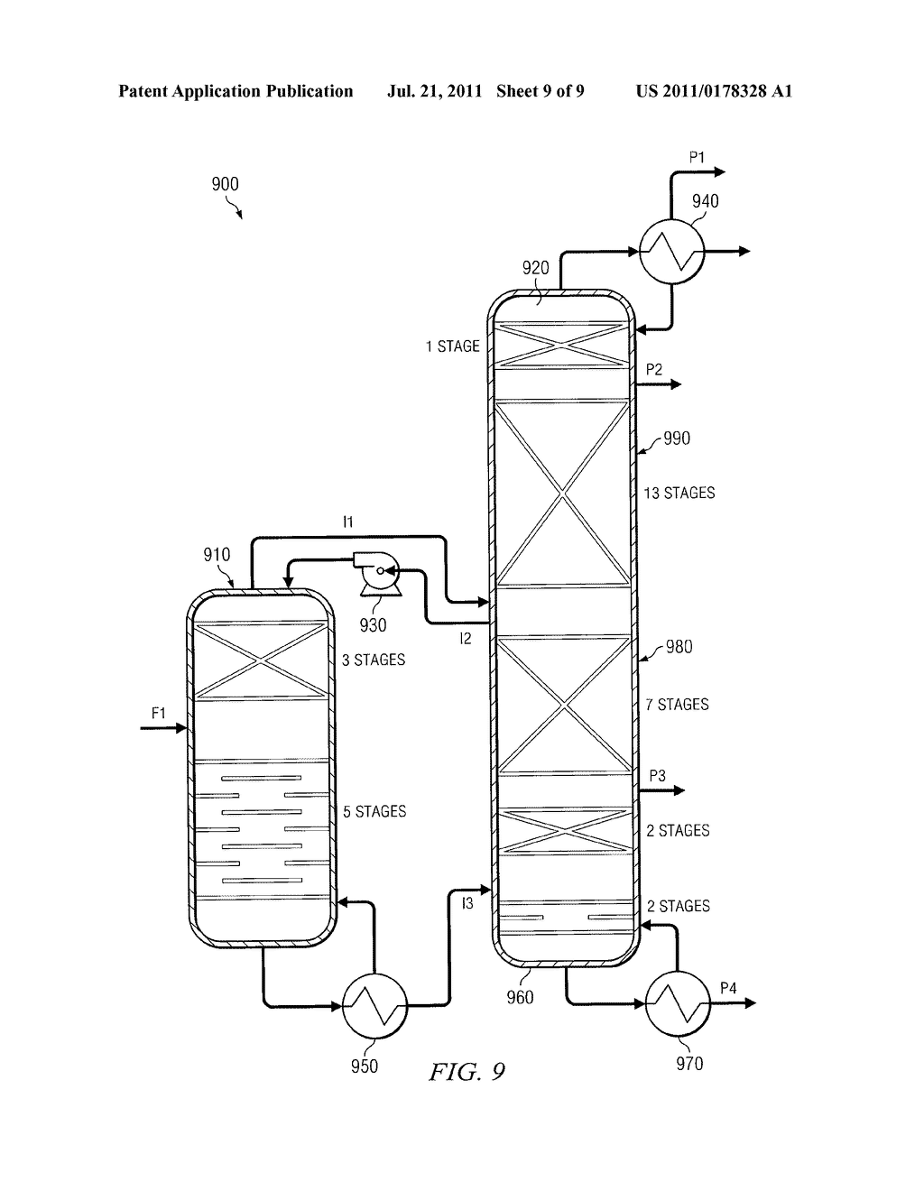 Apparatus, Systems, and Methods for Purification of Isocyanate Mixtures - diagram, schematic, and image 10