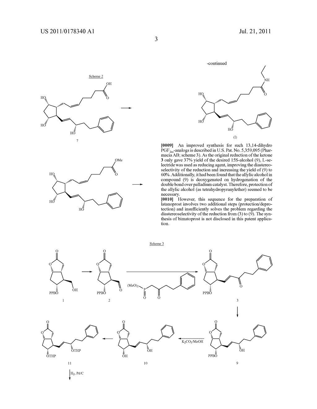 IMPROVED PROCESS FOR THE PRODUCTION OF BIMATOPROST - diagram, schematic, and image 06