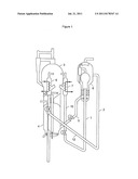 DEVICE FOR CONTROLLING THE OPERATING CONDITIONS IN A CATALYTIC CRACKING     UNIT WITH TWO RISERS diagram and image