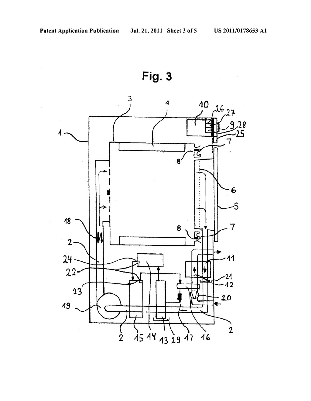 CONDENSATION DRYER WITH A HEAT PUMP AND RECOGNITION OF AN IMPERMISSIBLE     OPERATING STATE AND METHOD FOR THE OPERATION THEREOF - diagram, schematic, and image 04