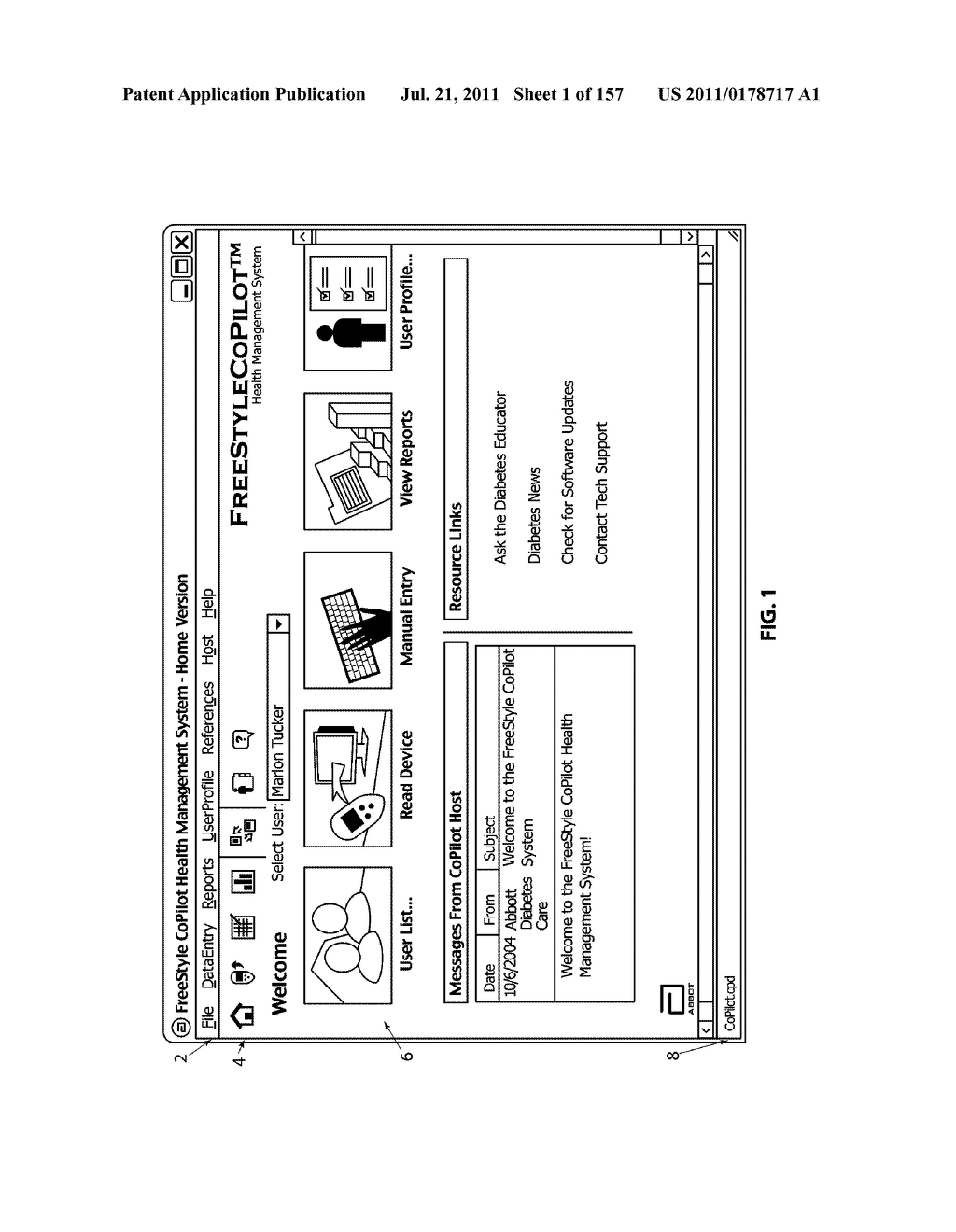 Diabetes Care Host-Client Architecture and Data Management System - diagram, schematic, and image 02