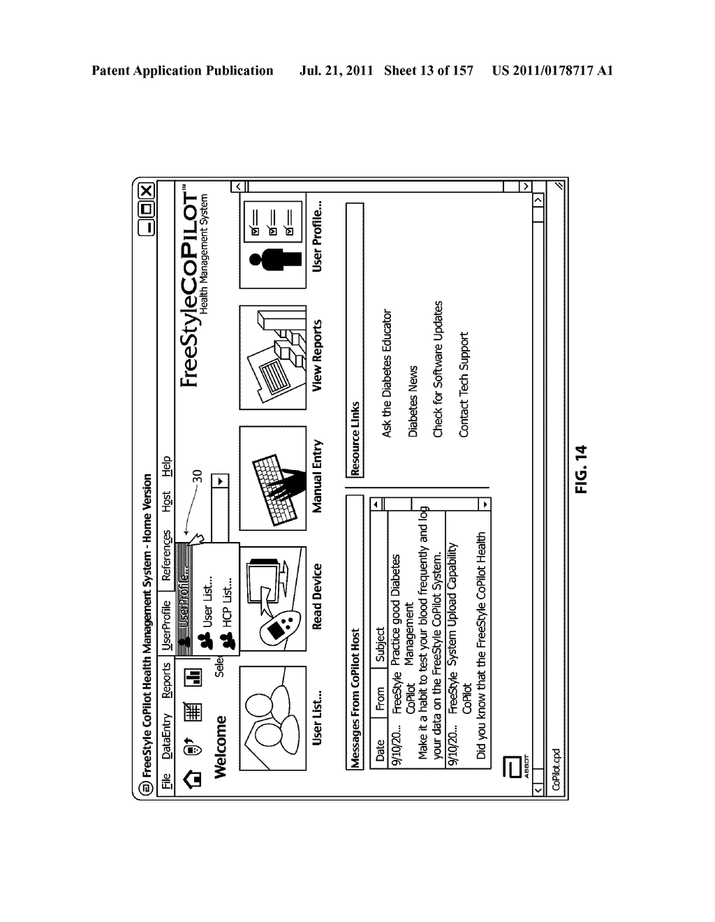 Diabetes Care Host-Client Architecture and Data Management System - diagram, schematic, and image 14