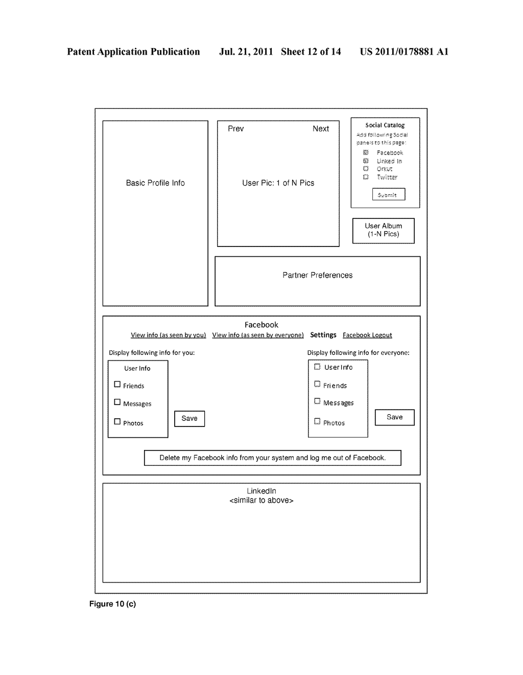 COLLABORATIVE MATCH MAKING SYSTEM AND METHOD WITH A PER-PROFILE     CONFIDENTIAL INFORMATION PURCHASE OPTION - diagram, schematic, and image 13