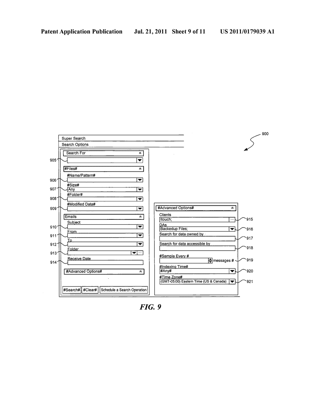 METHOD AND SYSTEM FOR SEARCHING STORED DATA - diagram, schematic, and image 10