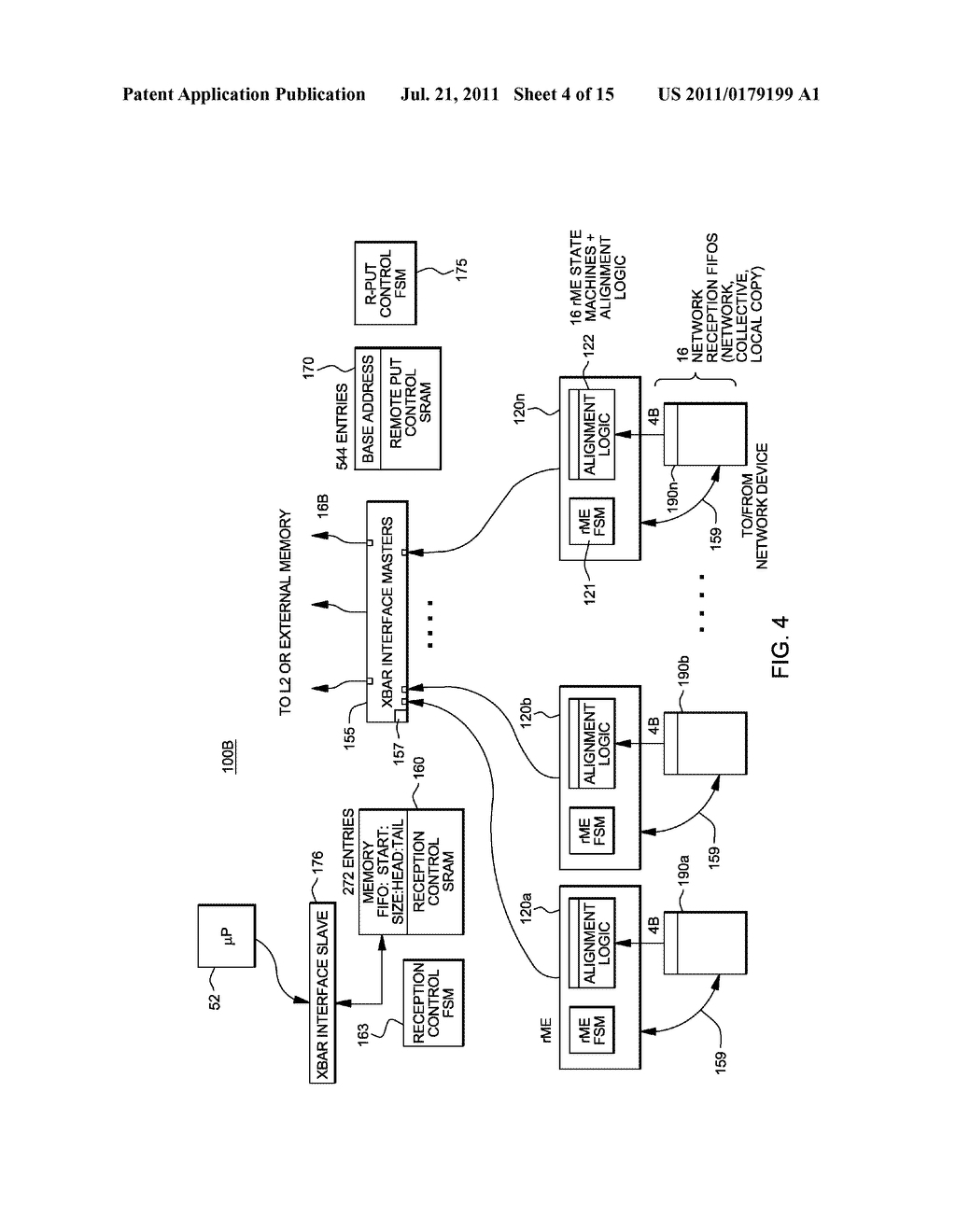 SUPPORT FOR NON-LOCKING PARALLEL RECEPTION OF PACKETS BELONGING TO THE     SAME RECEPTION FIFO - diagram, schematic, and image 05