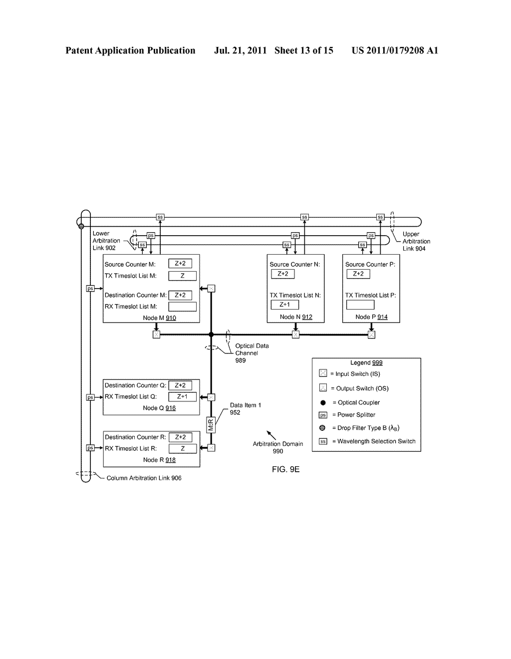 TIME DIVISION MULTIPLEXING BASED ARBITRATION FOR SHARED OPTICAL LINKS - diagram, schematic, and image 14