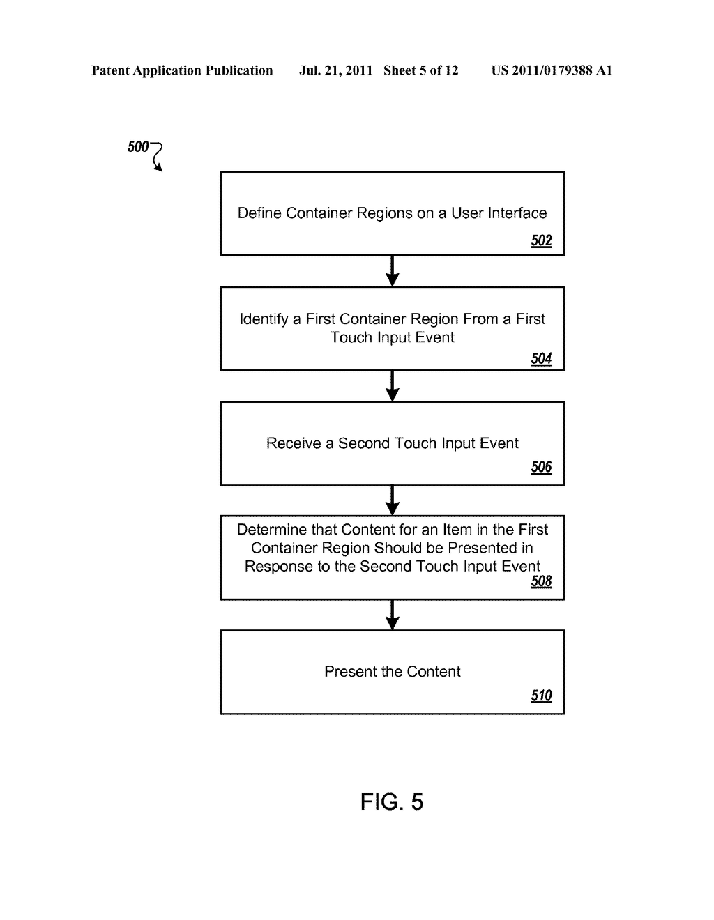 Techniques And Systems For Enhancing Touch Screen Device Accessibility     Through Virtual Containers And Virtually Enlarged Boundaries - diagram, schematic, and image 06