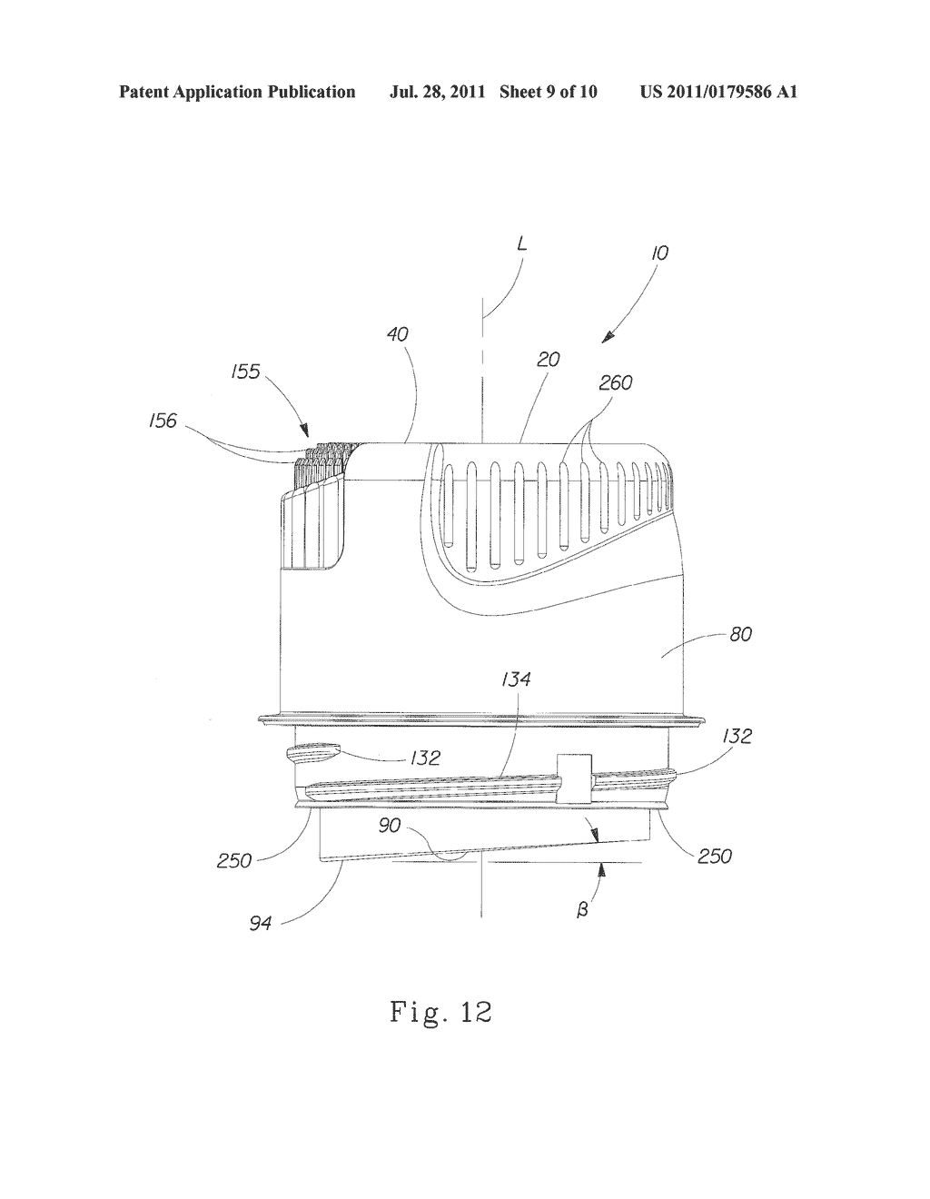 Detergent Dispensing and Pre-Treatment Cap - diagram, schematic, and image 10