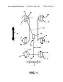 Caster locking system for medical transport cart diagram and image