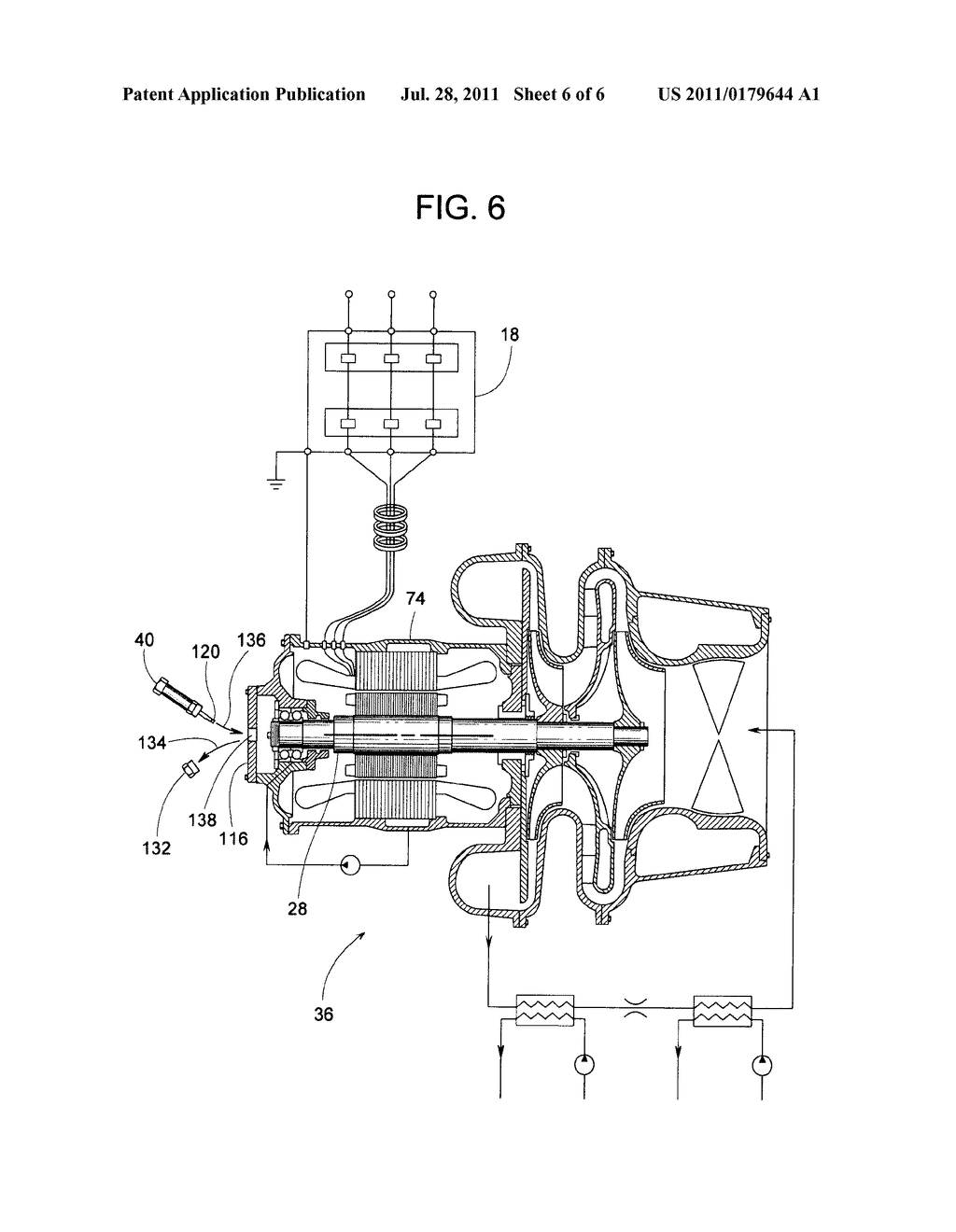 System for protecting bearings and seals of refrigerant compressor - diagram, schematic, and image 07