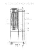 EVAPORATIVE COOLER WITH SUBMERSIBLE PUMP SYSTEM diagram and image