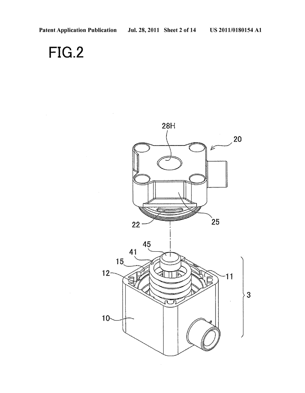 ASSEMBLING STRUCTURE OF ACTUATOR PART OF FLUID CONTROL VALVE, AND FLUID     CONTROL VALVE FORMED WITH THE STRUCTURE - diagram, schematic, and image 03