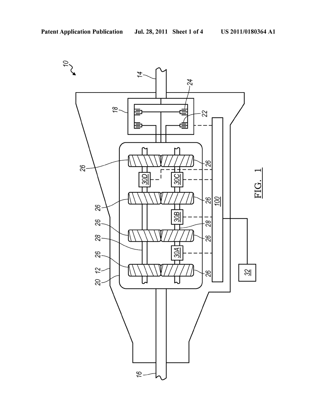 ELECTRO-HYDRAULIC CONTROL SYSTEM FOR A DUAL CLUTCH TRANSMISSION - diagram, schematic, and image 02