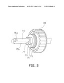 SPINNING REEL SPOOL SUPPORT STRUCTURE diagram and image