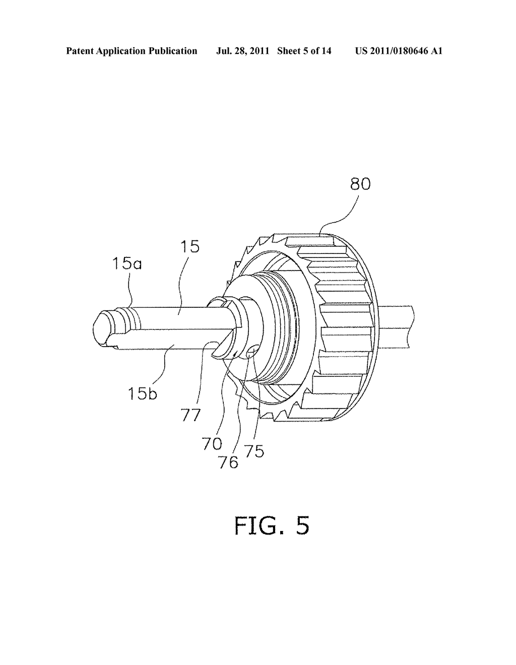 SPINNING REEL SPOOL SUPPORT STRUCTURE - diagram, schematic, and image 06