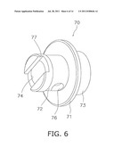 SPINNING REEL SPOOL SUPPORT STRUCTURE diagram and image