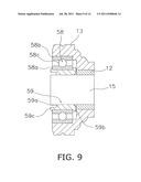 SPINNING REEL SPOOL SUPPORT STRUCTURE diagram and image