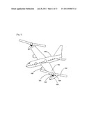 TAKING OFF AND LANDING AIRPLANE USING VARIABLE ROTARY WINGS diagram and image