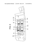 Light emission structure for indication symbol in interior space of     vehicle diagram and image