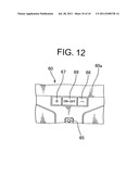 Light emission structure for indication symbol in interior space of     vehicle diagram and image