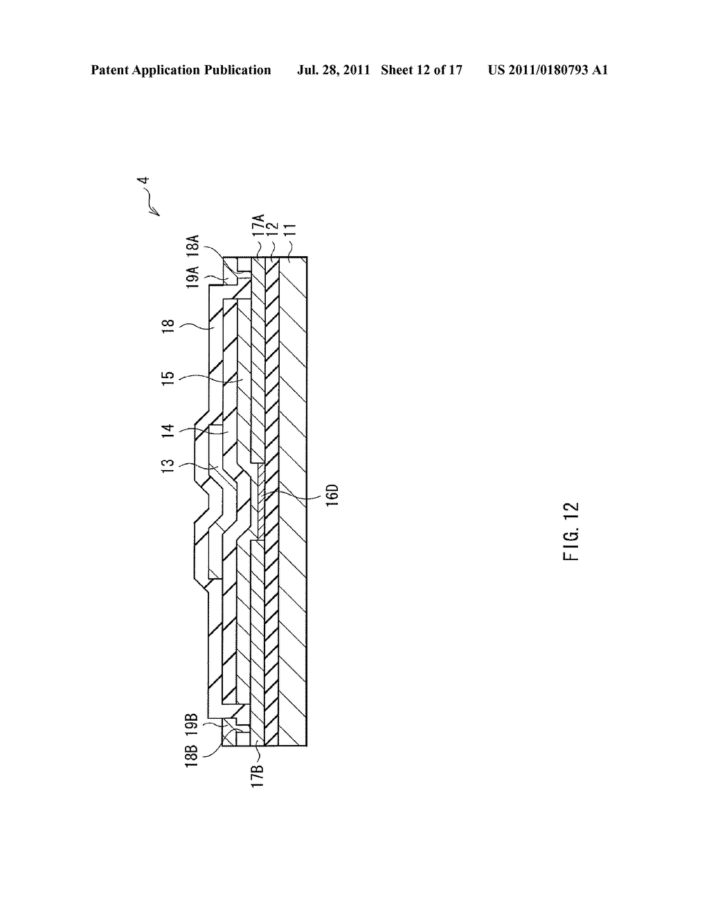 THIN FILM TRANSISTOR, METHOD OF MANUFACTURING THIN FILM TRANSISTOR,     DISPLAY UNIT, AND ELECTRONIC DEVICE - diagram, schematic, and image 13