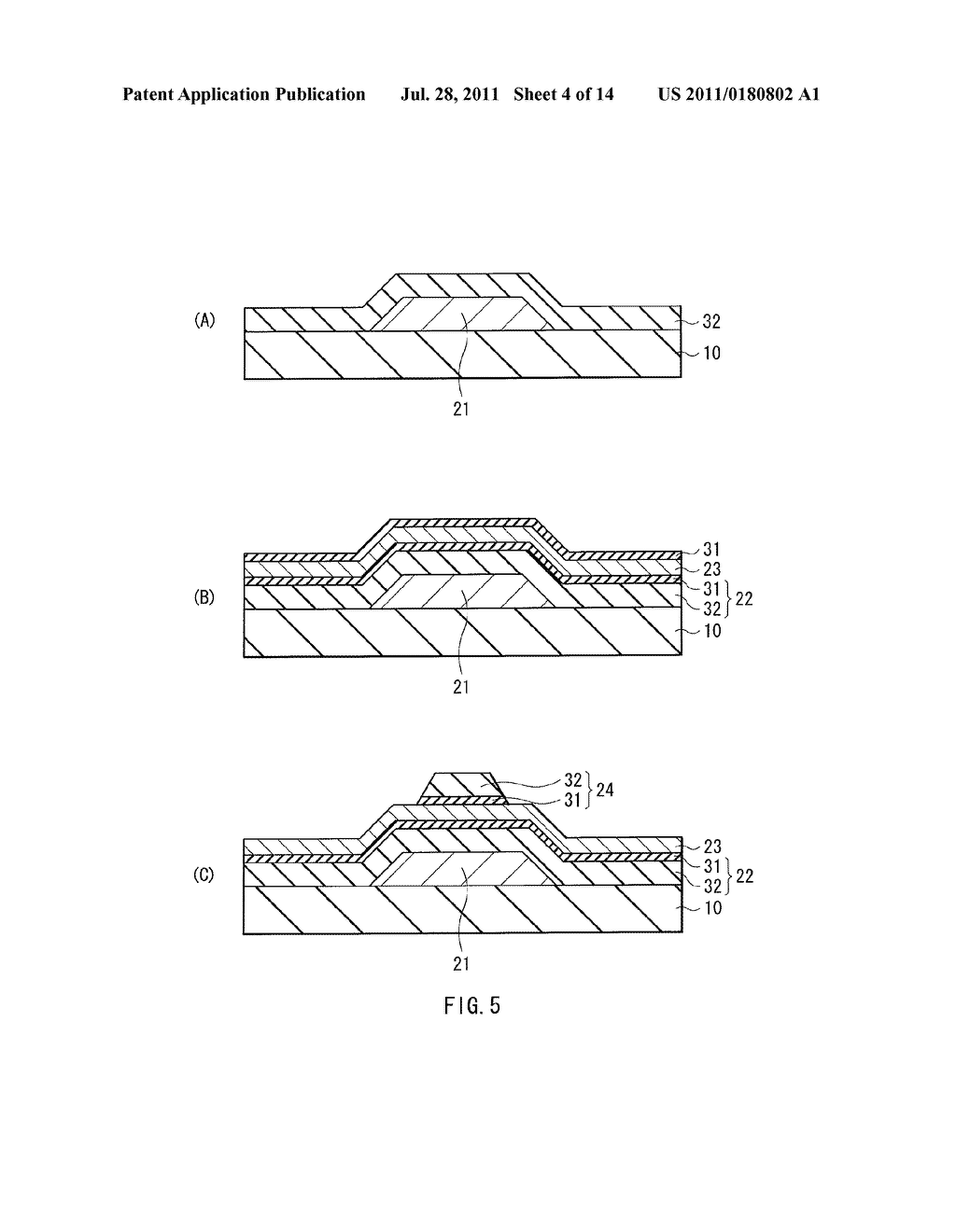 THIN FILM TRANSISTOR AND DISPLAY DEVICE - diagram, schematic, and image 05