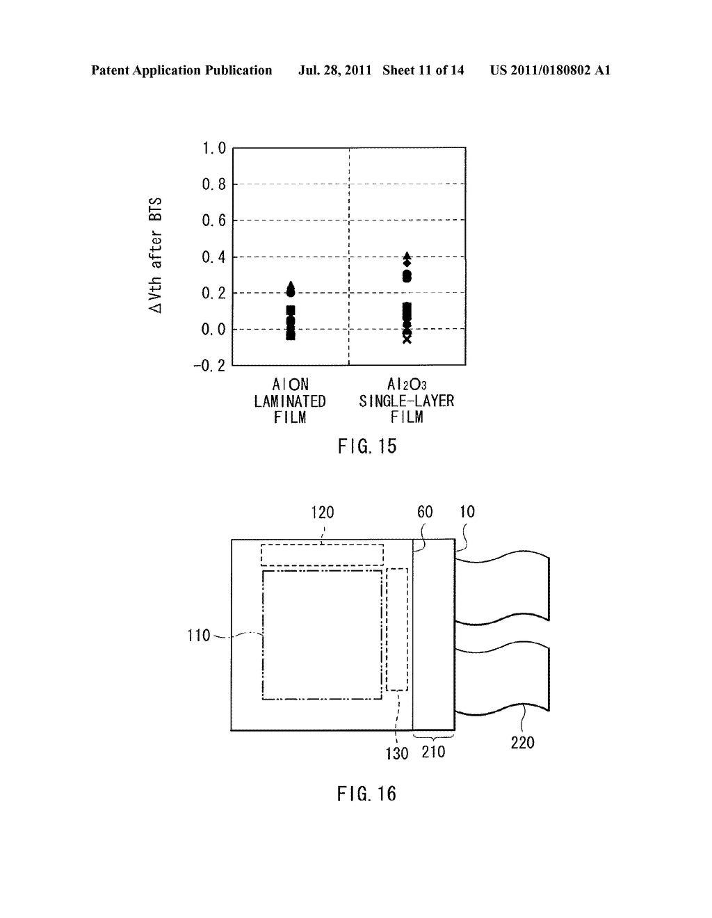 THIN FILM TRANSISTOR AND DISPLAY DEVICE - diagram, schematic, and image 12