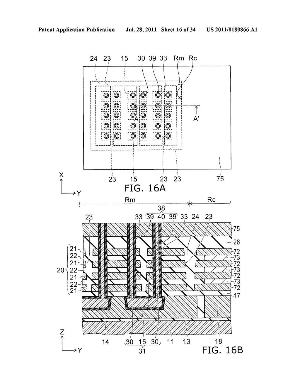 NONVOLATILE SEMICONDUCTOR MEMORY DEVICE AND METHOD FOR MANUFACTURING SAME - diagram, schematic, and image 17