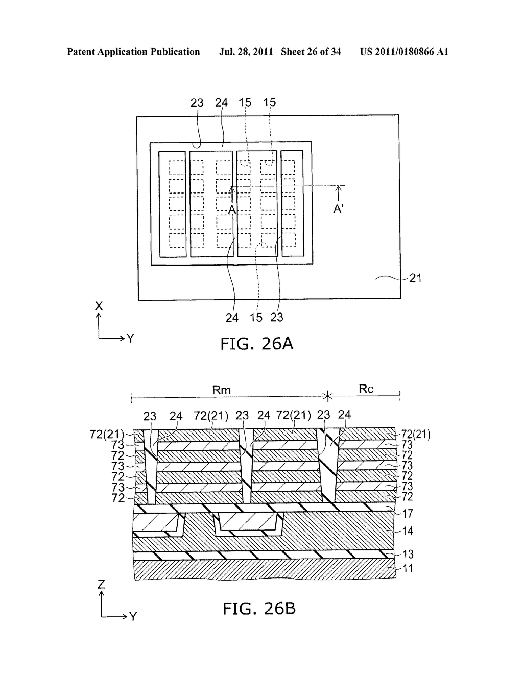 NONVOLATILE SEMICONDUCTOR MEMORY DEVICE AND METHOD FOR MANUFACTURING SAME - diagram, schematic, and image 27