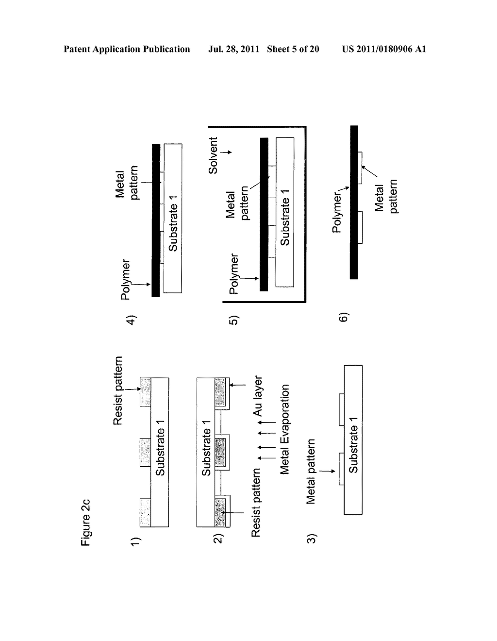 METHOD OF APPLYING A PATTERN OF METAL, METAL OXIDE AND/OR SEMICONDUCTOR     MATERIAL ON A SUBSTRATE - diagram, schematic, and image 06