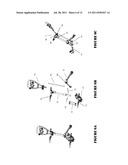 Single Action Collapsing/Expanding Three-Wheeled Golf Cart diagram and image