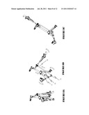 Single Action Collapsing/Expanding Three-Wheeled Golf Cart diagram and image