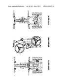 Single Action Collapsing/Expanding Three-Wheeled Golf Cart diagram and image