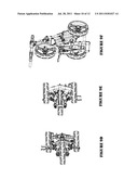 Single Action Collapsing/Expanding Three-Wheeled Golf Cart diagram and image