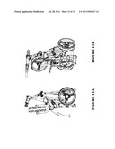 Single Action Collapsing/Expanding Three-Wheeled Golf Cart diagram and image