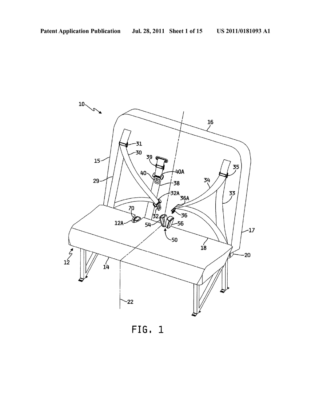 CONFIGURABLE RESTRAINT SYSTEM FOR A VEHICLE SEAT - diagram, schematic, and image 02