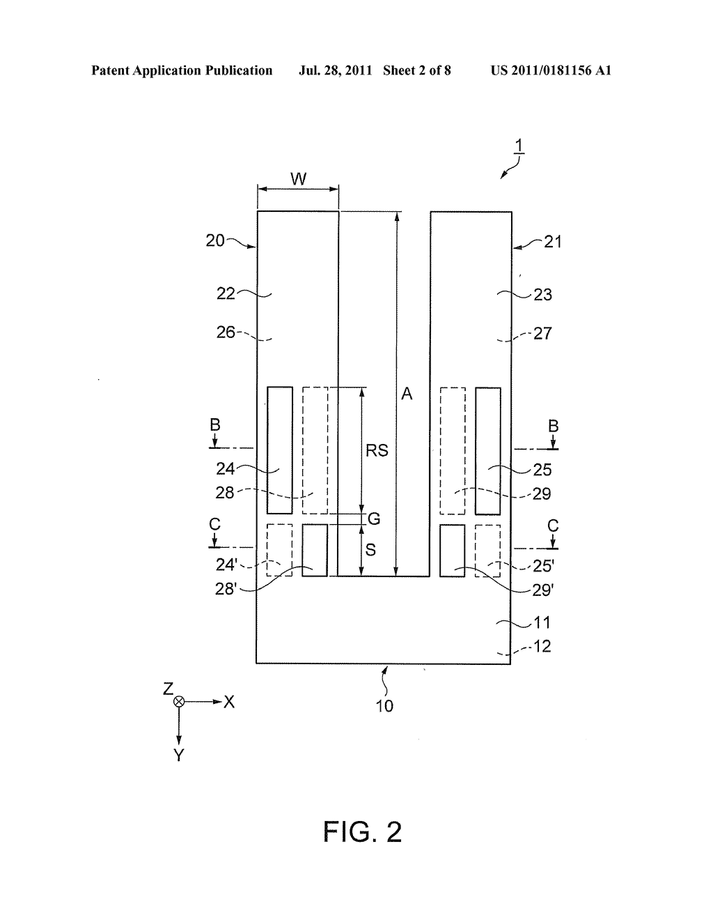 TUNING-FORK RESONATOR WITH GROOVES ON PRINCIPAL SURFACES - diagram, schematic, and image 03